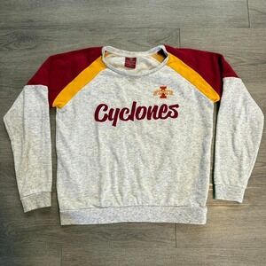 Iowa State Cyclones Cropped Sweatshirt Medium Colosseum Y2K Red Iowa State Crew